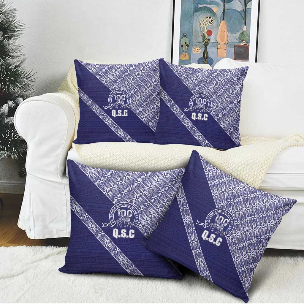 Tonga Queen Salote College Pillow Cover 100 Years Anniversary Navy Color