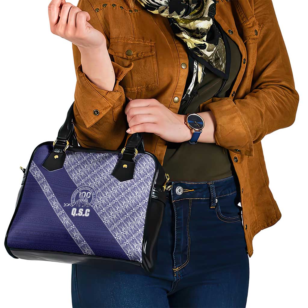 Tonga Queen Salote College Shoulder Handbag 100 Years Anniversary Navy Color