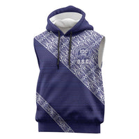 Tonga Queen Salote College Sleeveless Hoodie 100 Years Anniversary Navy Color