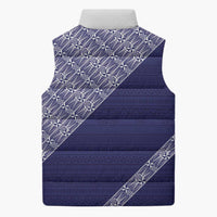 Tonga Queen Salote College Sleeveless Puffer Jacket 100 Years Anniversary Navy Color LT05 - Polynesian Pride
