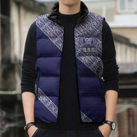 Tonga Queen Salote College Sleeveless Puffer Jacket 100 Years Anniversary Navy Color LT05 - Polynesian Pride