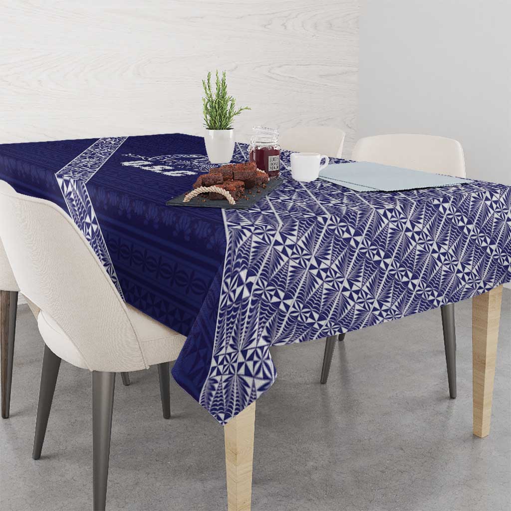 Tonga Queen Salote College Tablecloth 100 Years Anniversary Navy Color