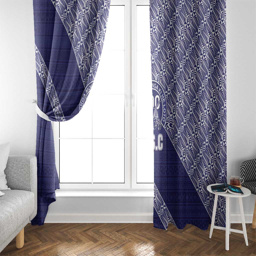 Tonga Queen Salote College Window Curtain 100 Years Anniversary Navy Color