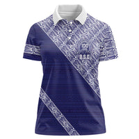 Tonga Queen Salote College Women Polo Shirt 100 Years Anniversary Navy Color LT05 Female Navy - Polynesian Pride