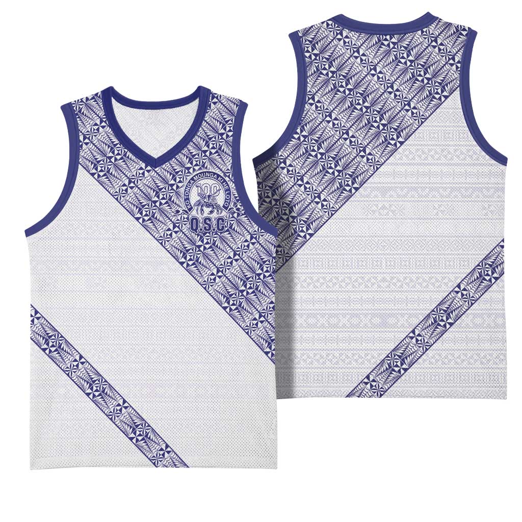 Tonga Queen Salote College Basketball Jersey 100 Years Anniversary White Color LT05 - Polynesian Pride