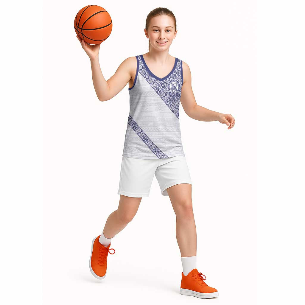 Tonga Queen Salote College Basketball Jersey 100 Years Anniversary White Color LT05 - Polynesian Pride