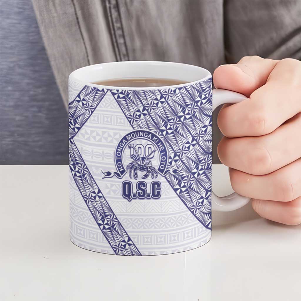 Tonga Queen Salote College Ceramic Mug 100 Years Anniversary White Color