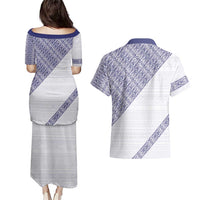 Tonga Queen Salote College Couples Matching Puletasi and Hawaiian Shirt 100 Years Anniversary White Color LT05 - Polynesian Pride