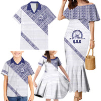 Tonga Queen Salote College Family Matching Mermaid Dress and Hawaiian Shirt 100 Years Anniversary White Color LT05 - Polynesian Pride