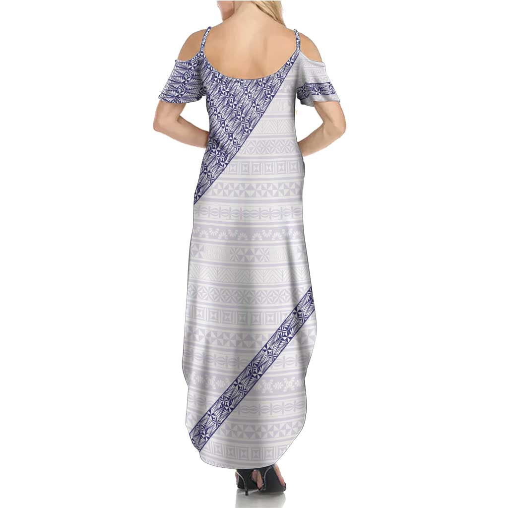 Tonga Queen Salote College Family Matching Summer Maxi Dress and Hawaiian Shirt 100 Years Anniversary White Color LT05 - Polynesian Pride