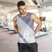 Tonga Queen Salote College Men Tank Top 100 Years Anniversary White Color LT05 White - Polynesian Pride