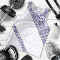 Tonga Queen Salote College Men Tank Top 100 Years Anniversary White Color LT05 - Polynesian Pride