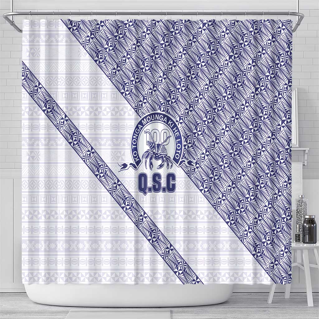 Tonga Queen Salote College Shower Curtain 100 Years Anniversary White Color LT05 - Polynesian Pride