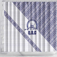 Tonga Queen Salote College Shower Curtain 100 Years Anniversary White Color LT05 - Polynesian Pride