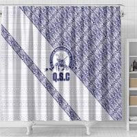 Tonga Queen Salote College Shower Curtain 100 Years Anniversary White Color LT05 - Polynesian Pride
