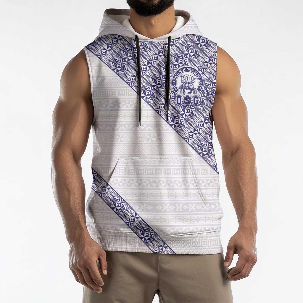 Tonga Queen Salote College Sleeveless Hoodie 100 Years Anniversary White Color
