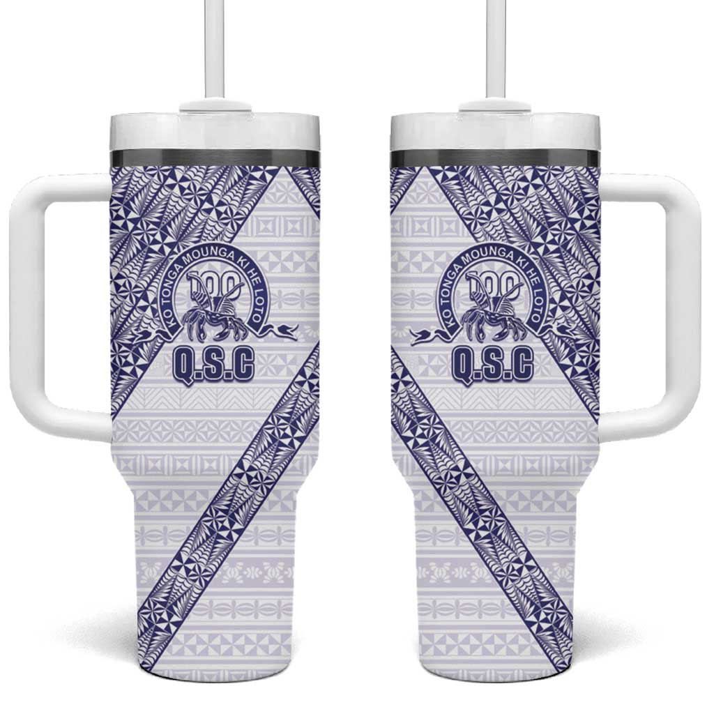 Tonga Queen Salote College Tumbler With Handle 100 Years Anniversary White Color