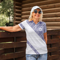 Tonga Queen Salote College Women Polo Shirt 100 Years Anniversary White Color LT05 - Polynesian Pride