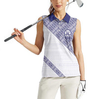 Tonga Queen Salote College Women Sleeveless Polo Shirt 100 Years Anniversary White Color LT05 - Polynesian Pride