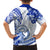Polynesia Paisley Kid Hawaiian Shirt Mix Navy Polynesian Pattern LT05 - Polynesian Pride