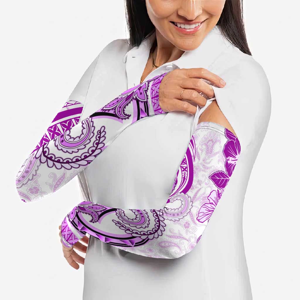 Polynesia Paisley Arm Sleeves Mix Pink Polynesian Pattern - Polynesian Pride