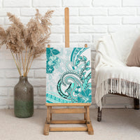 Polynesia Paisley Canvas Wall Art Mix Teal Polynesian Pattern