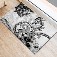 Polynesia Paisley Rubber Doormat Mix White Polynesian Pattern