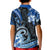 Polynesia Paisley Kid Polo Shirt Mix Blue Polynesian Pattern LT05 - Polynesian Pride