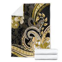 Polynesia Paisley Blanket Mix Gold Polynesian Pattern