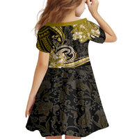 Polynesia Paisley Family Matching Puletasi and Hawaiian Shirt Mix Gold Polynesian Pattern LT05 - Polynesian Pride