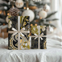 Polynesia Paisley Wrapping Paper Mix Gold Polynesian Pattern - Polynesian Pride