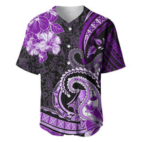 Polynesia Paisley Baseball Jersey Mix Purple Polynesian Pattern LT05 Purple - Polynesian Pride