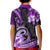 Polynesia Paisley Kid Polo Shirt Mix Purple Polynesian Pattern LT05 - Polynesian Pride