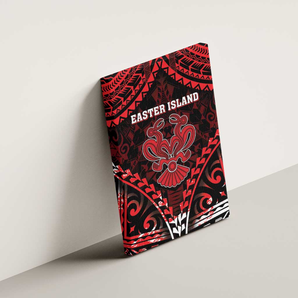 Easter Island Canvas Wall Art Polynesian Pattern Emblem