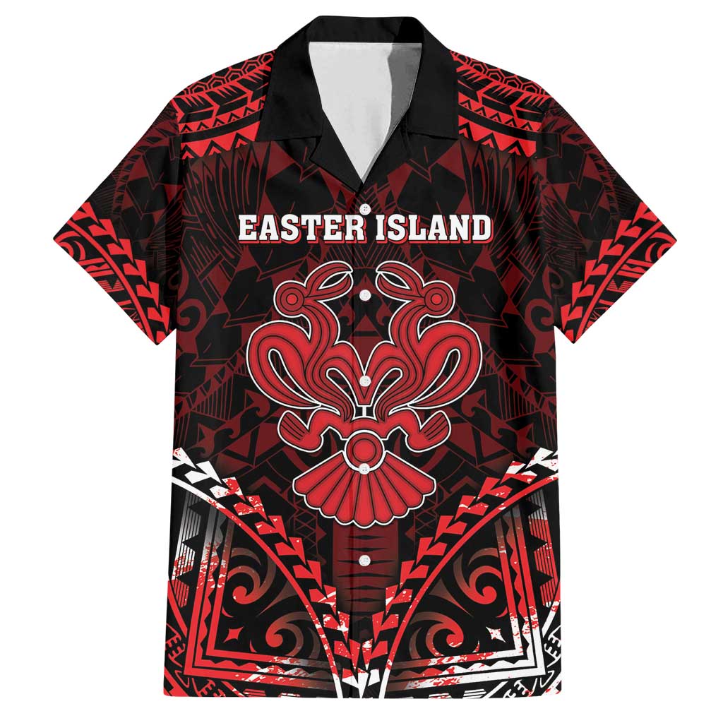 Personalised Easter Island Family Matching Off Shoulder Maxi Dress and Hawaiian Shirt Polynesian Pattern Emblem