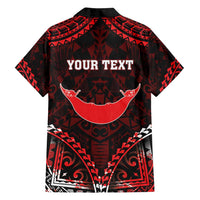 Personalised Easter Island Family Matching Puletasi and Hawaiian Shirt Polynesian Pattern Emblem