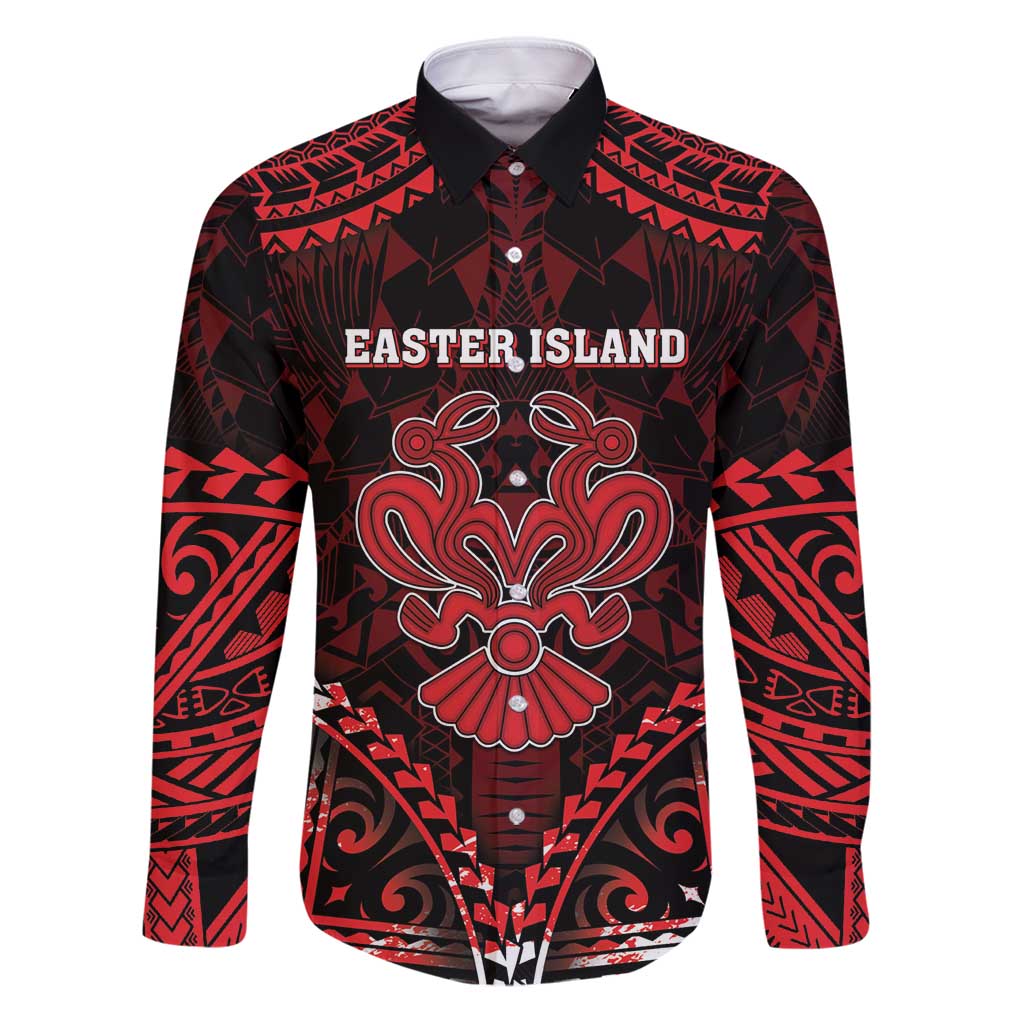 Personalised Easter Island Family Matching Puletasi and Hawaiian Shirt Polynesian Pattern Emblem