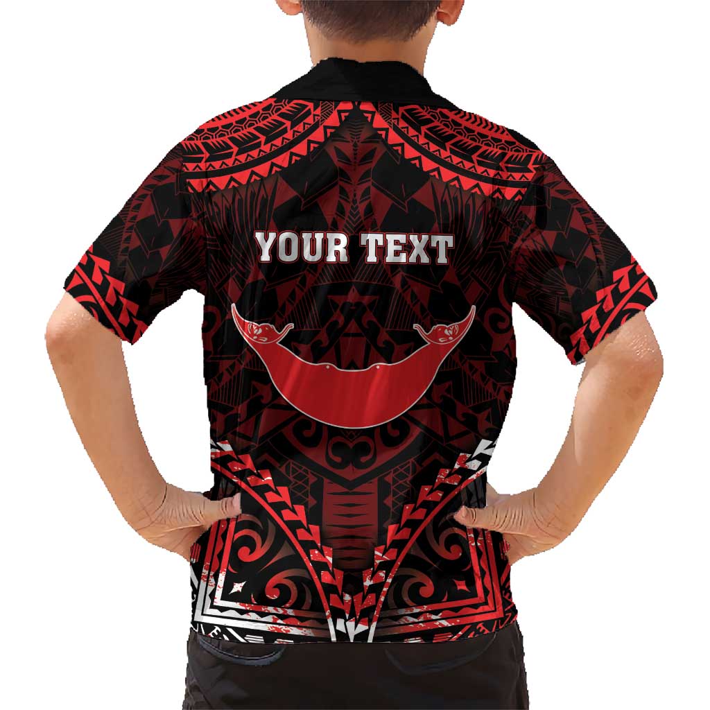 Personalised Easter Island Hawaiian Shirt Polynesian Pattern Emblem