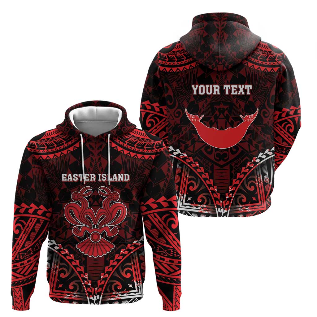 Personalised Easter Island Hoodie Polynesian Pattern Emblem