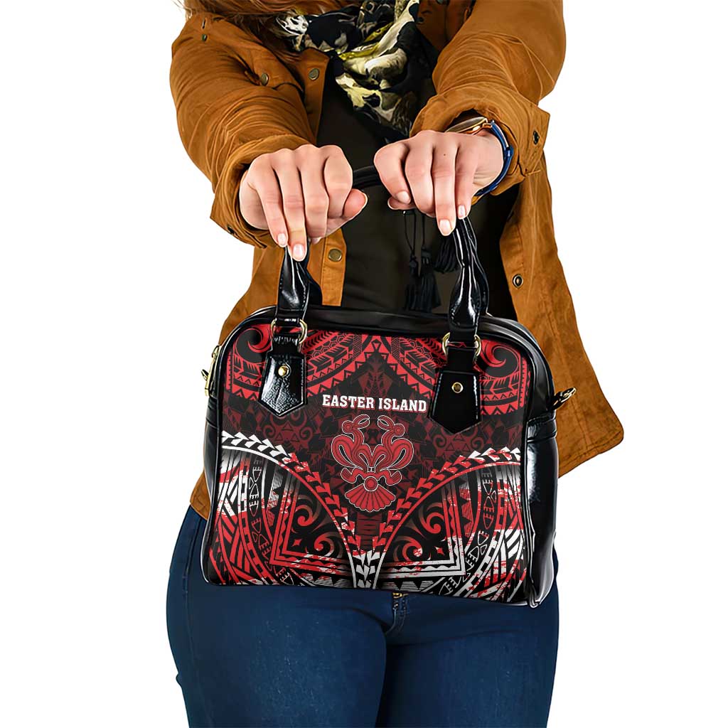 Easter Island Shoulder Handbag Polynesian Pattern Emblem