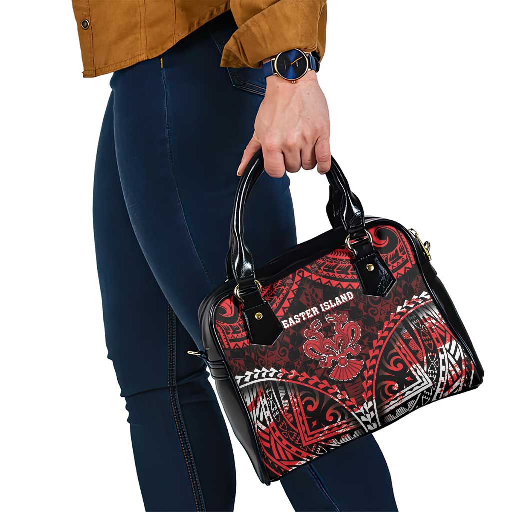 Easter Island Shoulder Handbag Polynesian Pattern Emblem