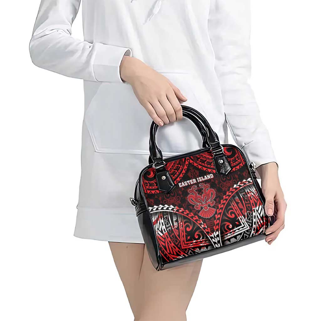 Easter Island Shoulder Handbag Polynesian Pattern Emblem