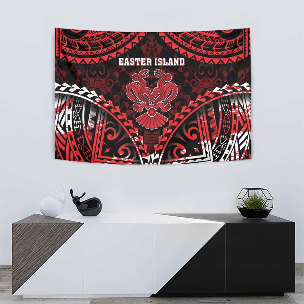 Easter Island Tapestry Polynesian Pattern Emblem