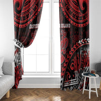 Easter Island Window Curtain Polynesian Pattern Emblem
