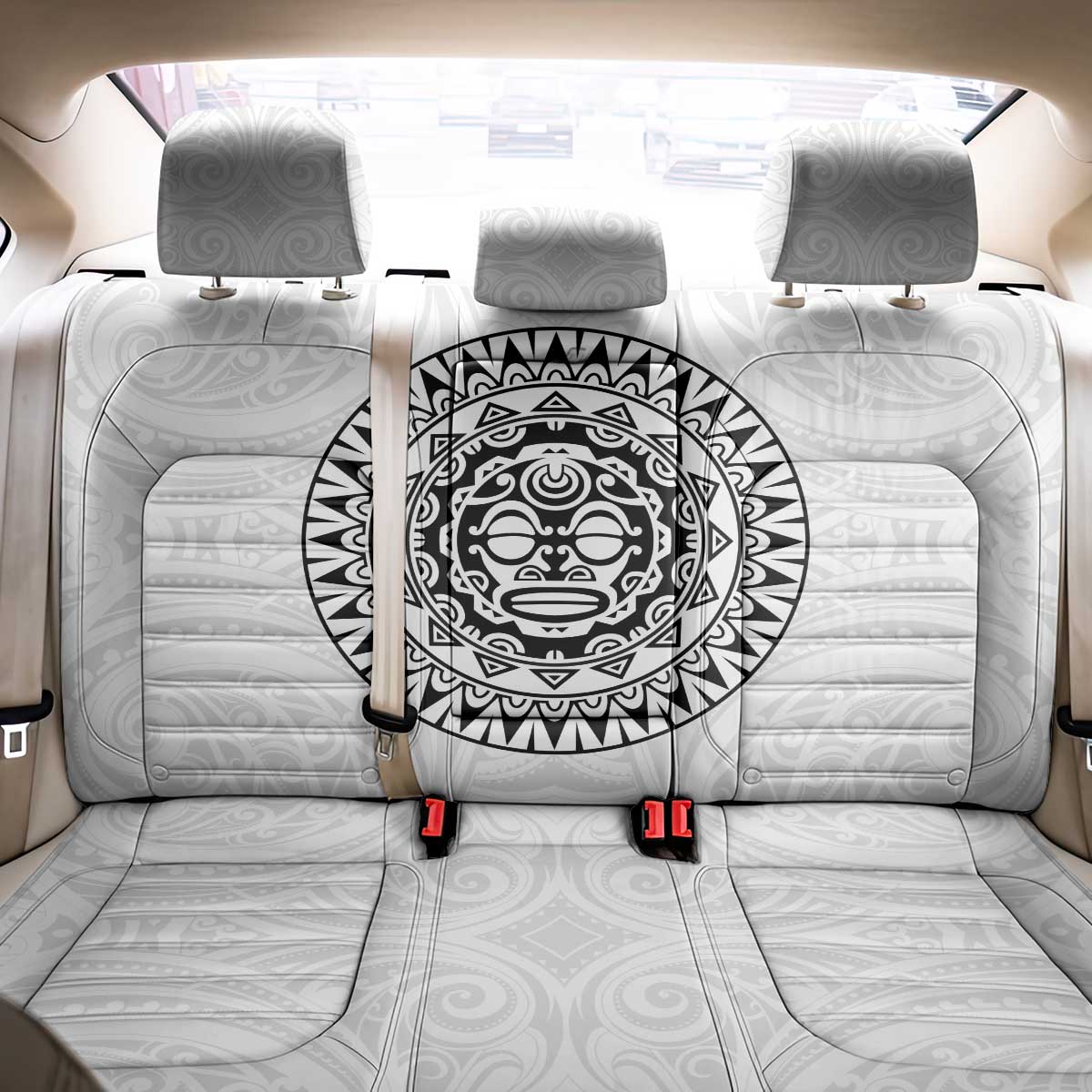 New Zealand Aotearoa Back Car Seat Cover Maori Te Mata O Rongokako LT05 - Polynesian Pride
