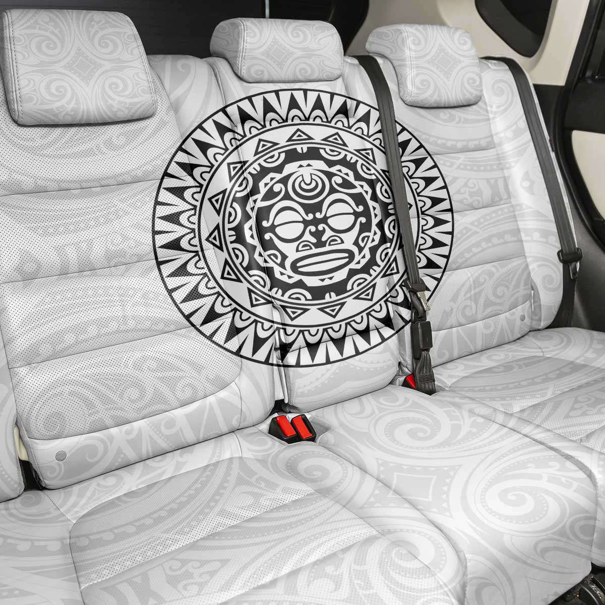 New Zealand Aotearoa Back Car Seat Cover Maori Te Mata O Rongokako LT05 - Polynesian Pride