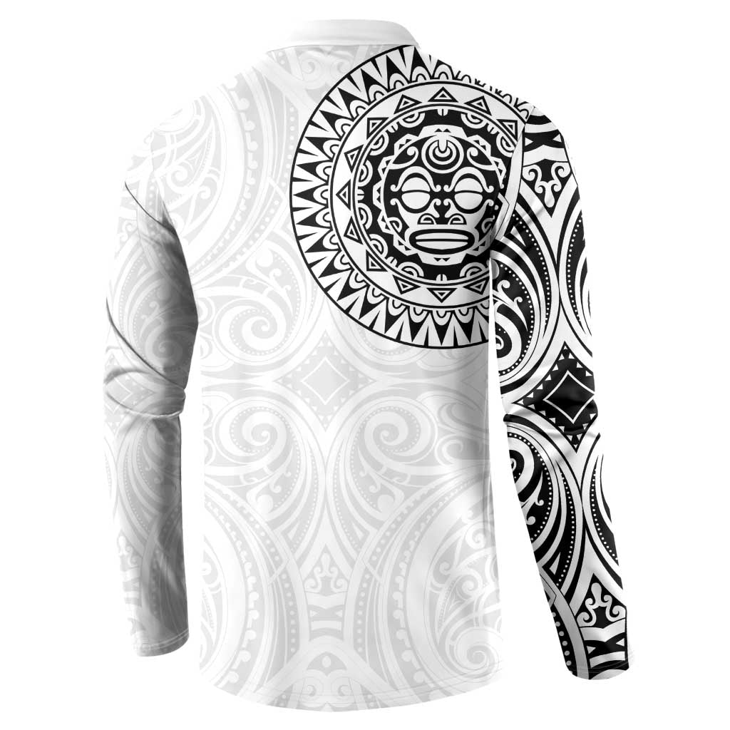 New Zealand Aotearoa Button Sweatshirt Maori Te Mata O Rongokako LT05 - Polynesian Pride