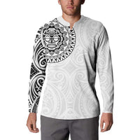 New Zealand Aotearoa Button Sweatshirt Maori Te Mata O Rongokako LT05 - Polynesian Pride