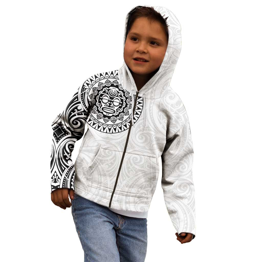 New Zealand Aotearoa Kid Hoodie Maori Te Mata O Rongokako LT05 - Polynesian Pride