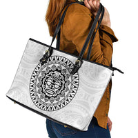 New Zealand Aotearoa Leather Tote Bag Maori Te Mata O Rongokako LT05 - Polynesian Pride